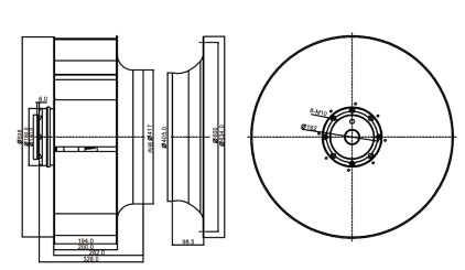 后倾式樱桃视频在线播放官网入口YWFB630外形尺寸图1